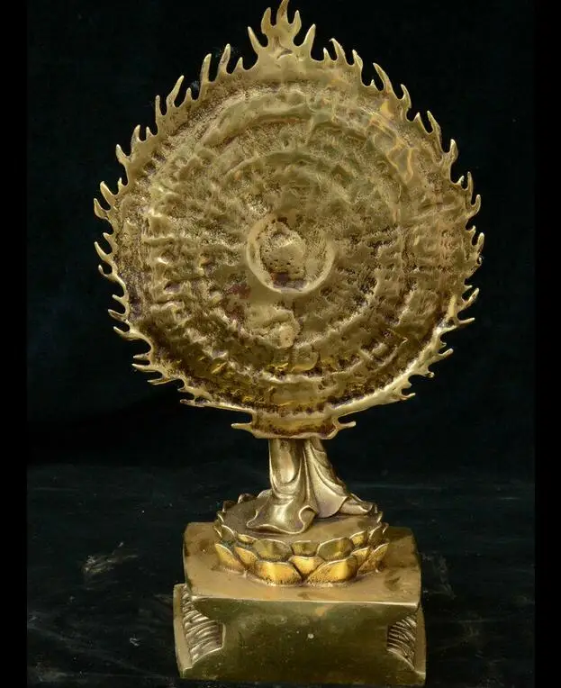 Китай тибетский буддизм латунь 1000 статуя богини Кван-Инь Авалокитешвара | Дом и