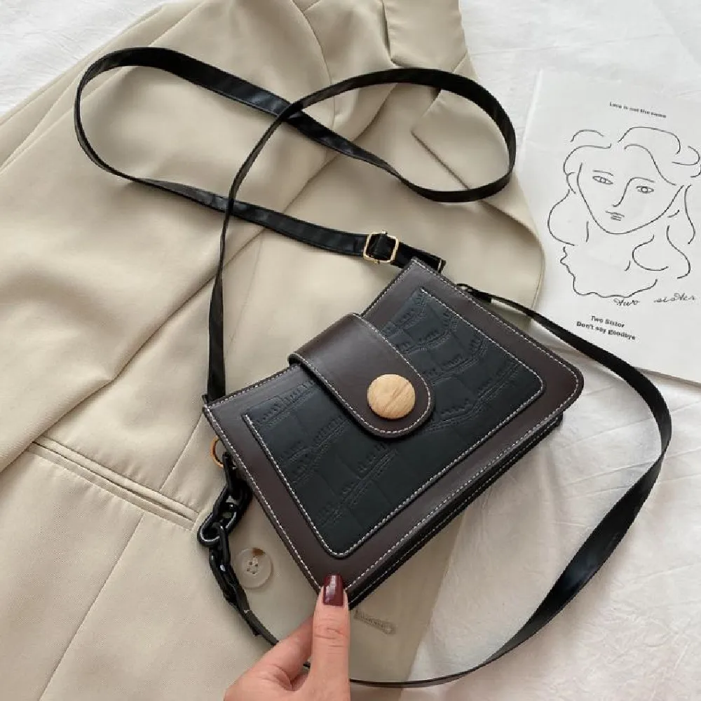 

Fashion women's bag new chain bag all-match small square casual popular bag splicing armpit bag simple shoulder cross-body bag