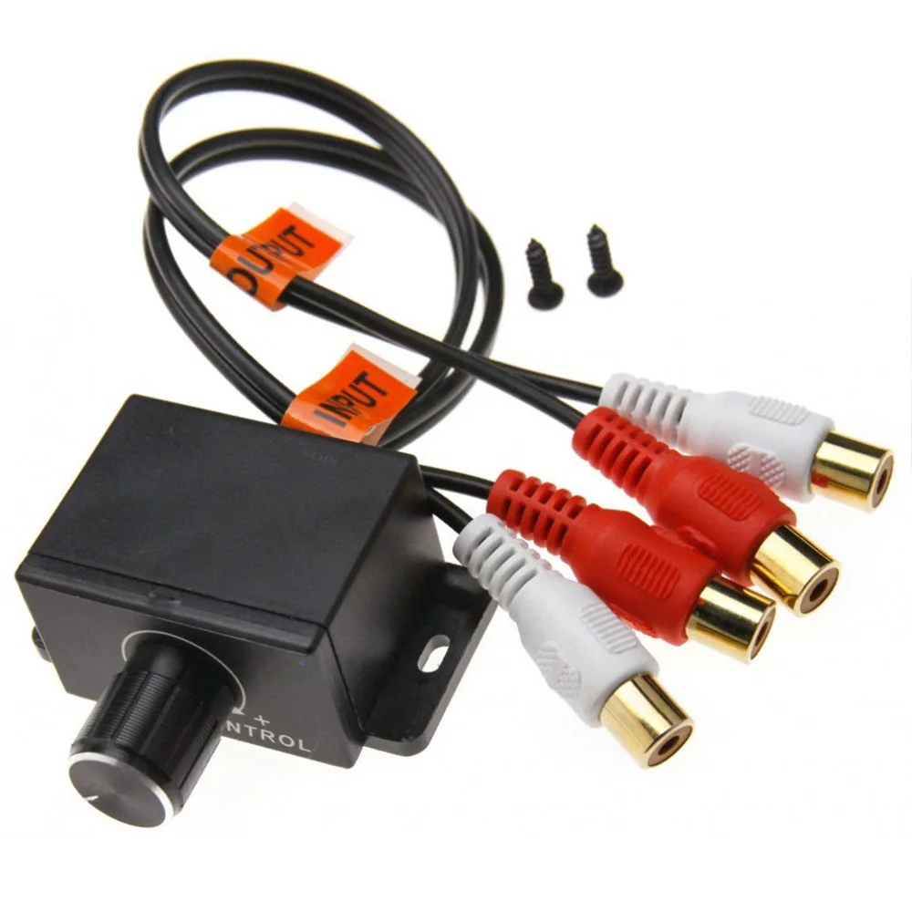 Автомобильный усилитель басов RCA регулятор громкости Универсальный