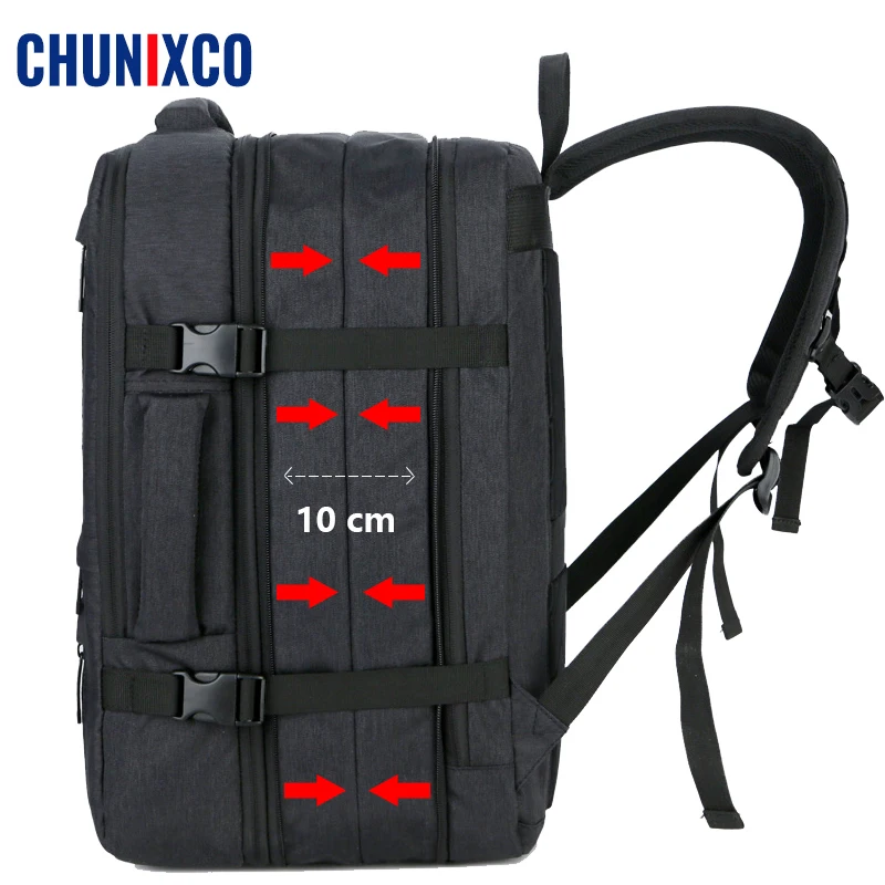 Мужской рюкзак для ноутбука CHUNIXCO вместительный дорожный с отделением 17 дюймов и
