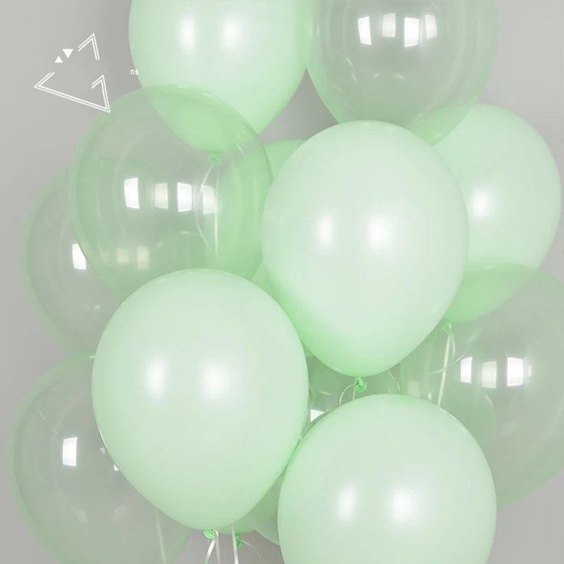 30 шт. 10 дюймов розовые прозрачные шарики для свадебного украшения Macaron латексные