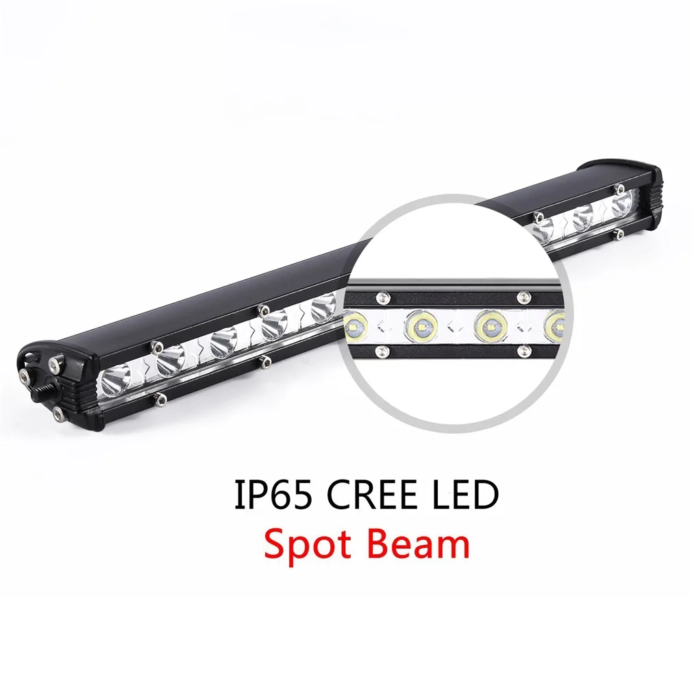 

Black Diecast Housing Energy Efficient 36W 6000K Lighting Effect Flood /Spot Beam 10-30 Dc Long Strip Light