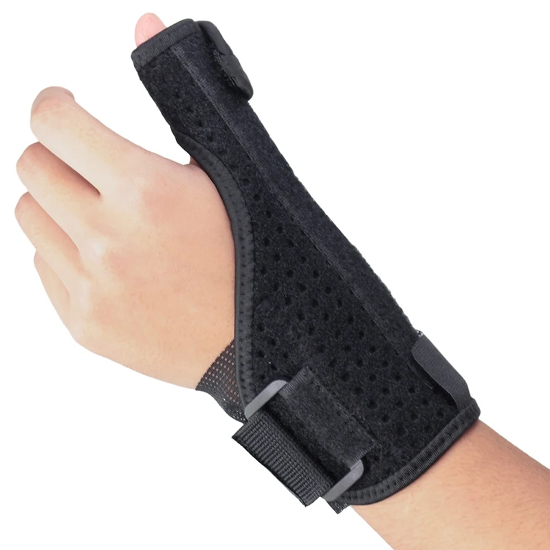 1pc Wrist Support Thumb Cover Left / Right Hand Breathable Adjustable Compression Forearm Wrap Belt Strap Protector Gym Fitness | Спорт и