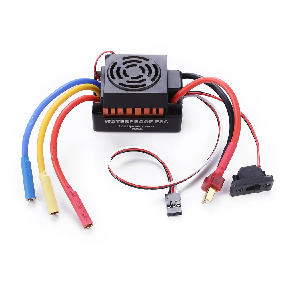 

Brushless Motor 1/8/10, 60A 80A 120A Waterproof ESC Electric Speed Controller for RC Part Accessory R7RB