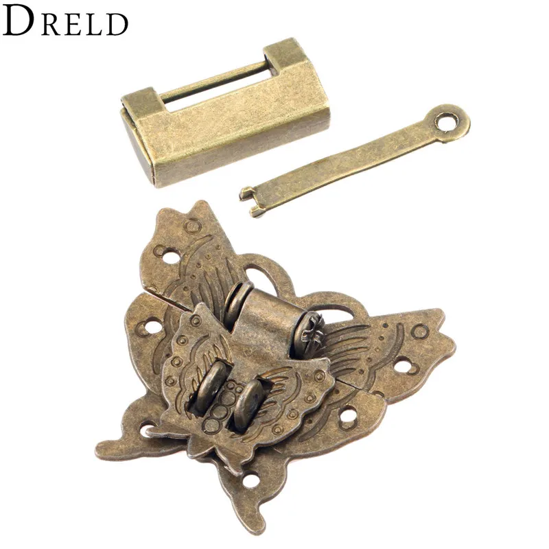 DRELD латунная фурнитура винтажная деревянная коробка тумблер для шкафа защелка с