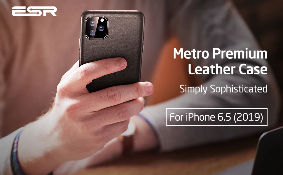 ESR Премиум чехол из натуральной кожи для iPhone 11 Pro Max тонкий полностью кожаный телефон с противоударной защитой чехол для iPhone 11 11 Pro