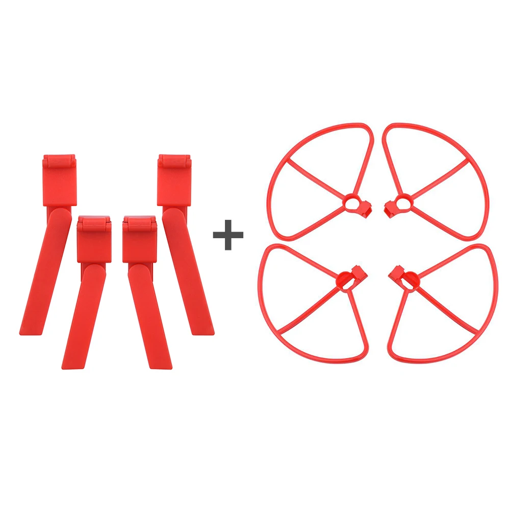 2in1 red A 3in1set защита пропеллеров кольцо для Xiaomi FIMI X8 SE складные винты шасси RC Квадрокоптер Запчасти Аксессуары - Цвет: 2in1 red A