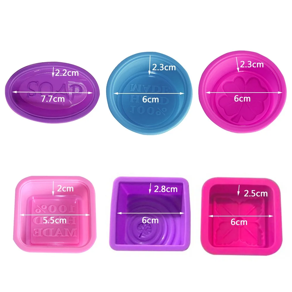 1 шт. Многофункциональный мыло формы для мыла силиконовые круг кексов Форма