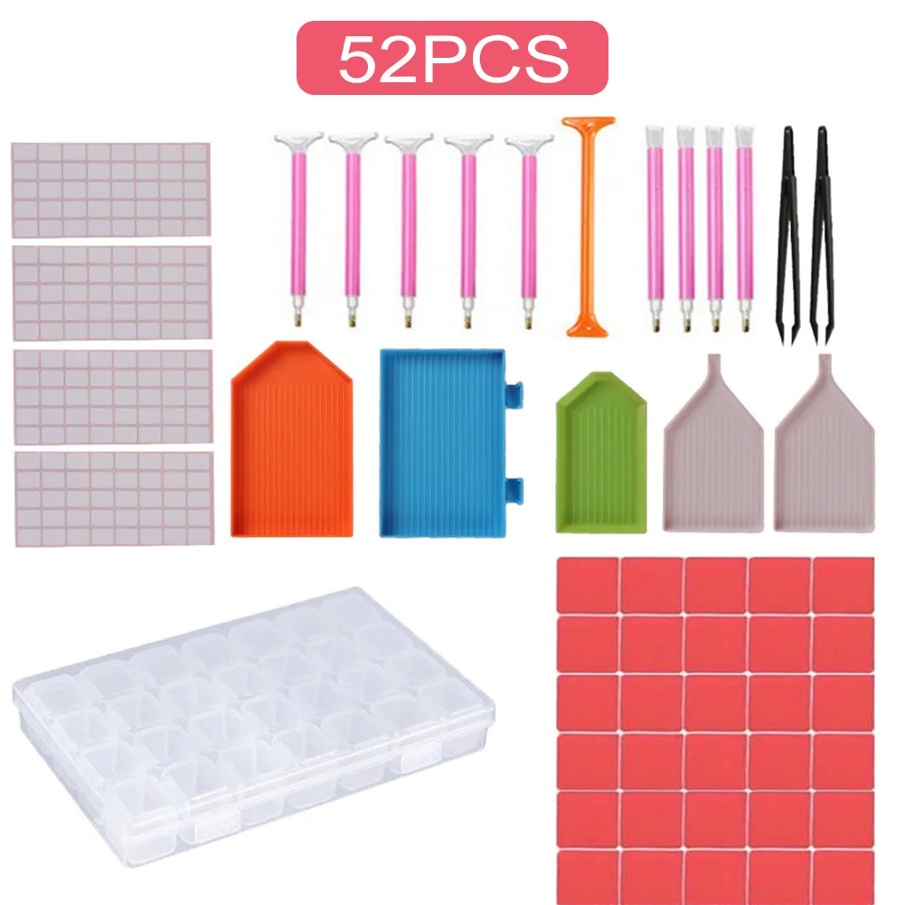 

Diamond Painting Set 117/20/38/22/15/52pcs, A4 LED Light Pad Kit, Tools and Accessories Kit for DIY Diamond Painting Dropship