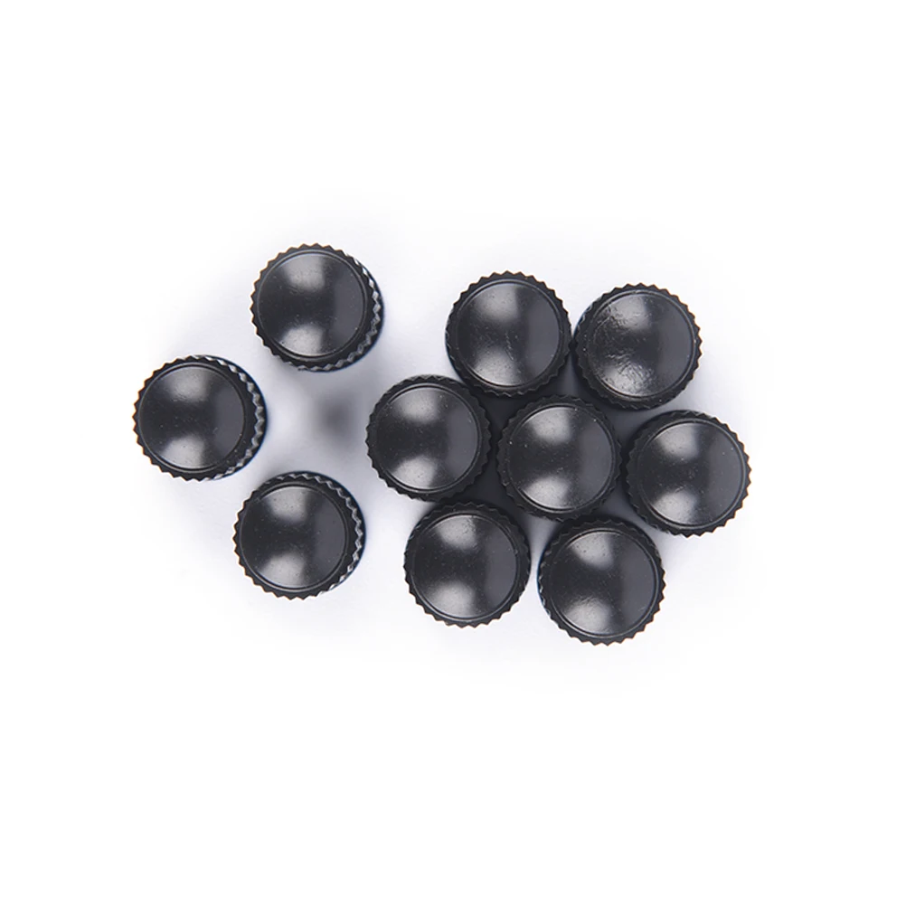 

100pcs/lot Black Plastic Dust valve caps bike car wheel tyre air valve stem caps