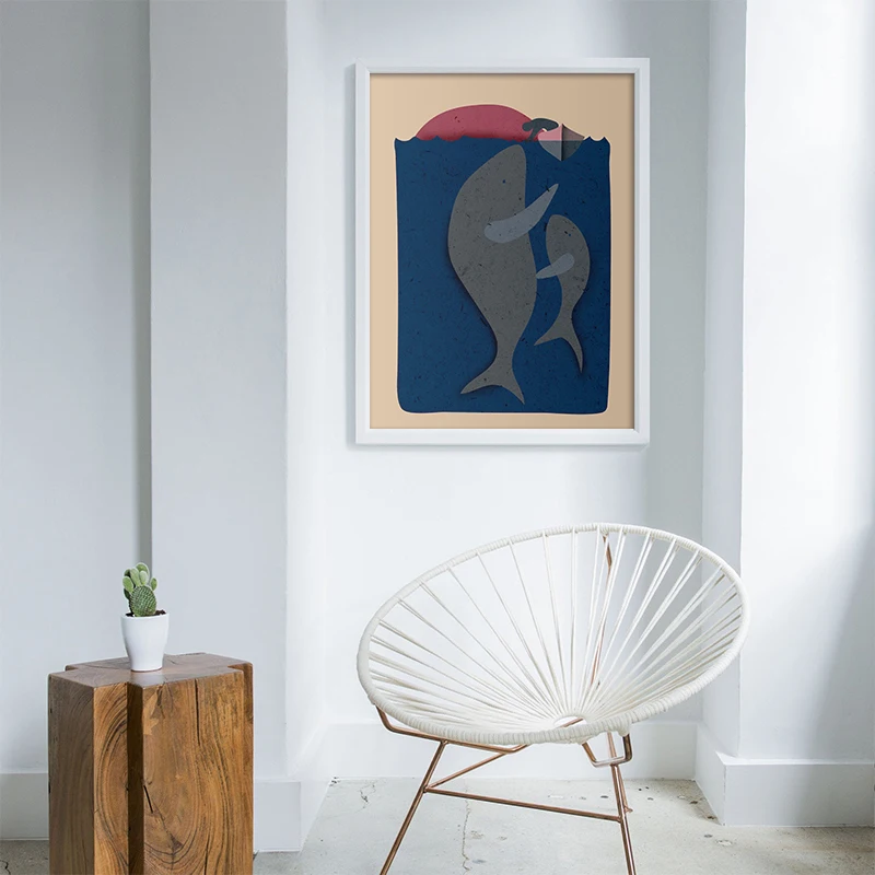 Абстрактная японская фотография стены Искусство на холсте картины для гостиной