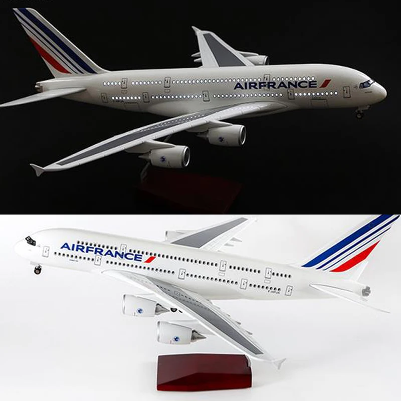 1/160 масштаб 50 См авиакомпания Air France модель Airbus A380 самолета Смола самолет со