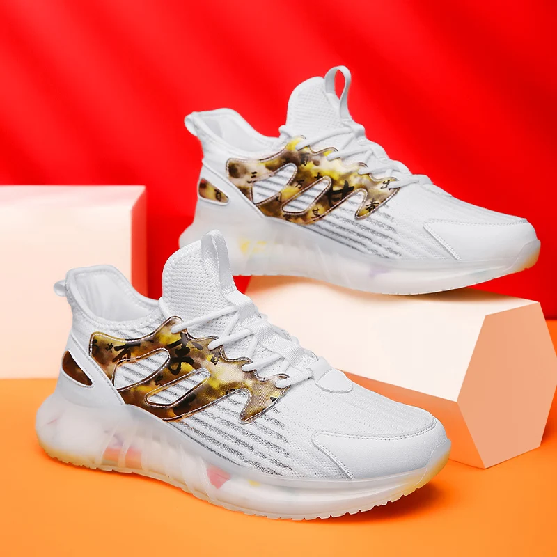 

Новые мужские повседневные Модные баскетбольные кроссовки Vieruodis, дышащие мягкие Нескользящие кроссовки, удобные спортивные кроссовки для ...