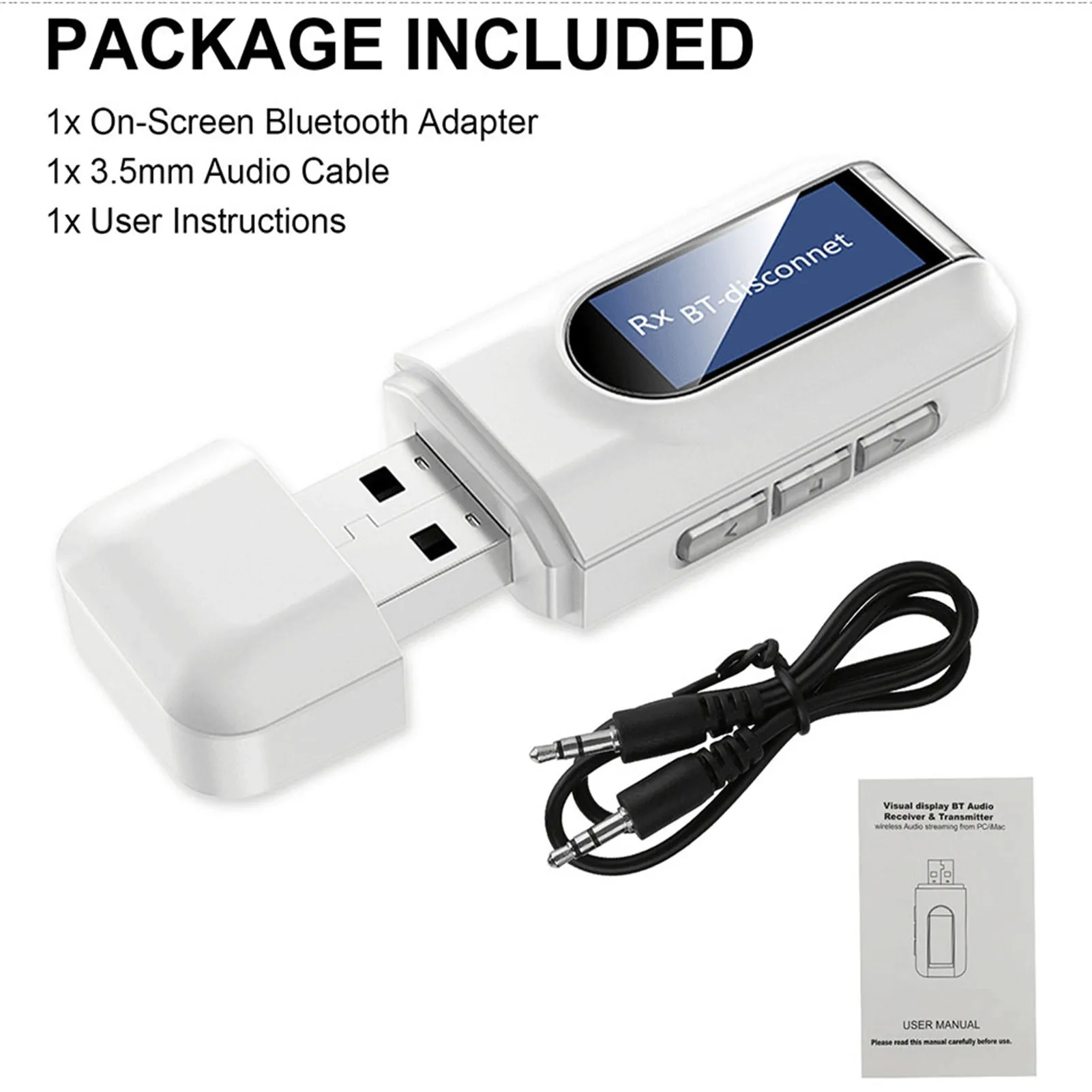USB forBluetooth-совместимый адаптер 5 0 для ПК динамик планшета автомобиля ТВ