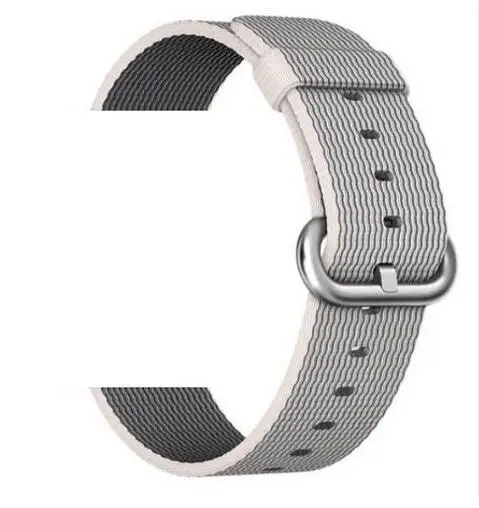 20 мм 22 мм ремешок в полоску для samsung Galaxy Watch Active 46 мм 42 мм нейлоновый ремешок для samsung gear Sport S2 S3 huawei Watch gt 2 - Цвет ремешка: pearl white