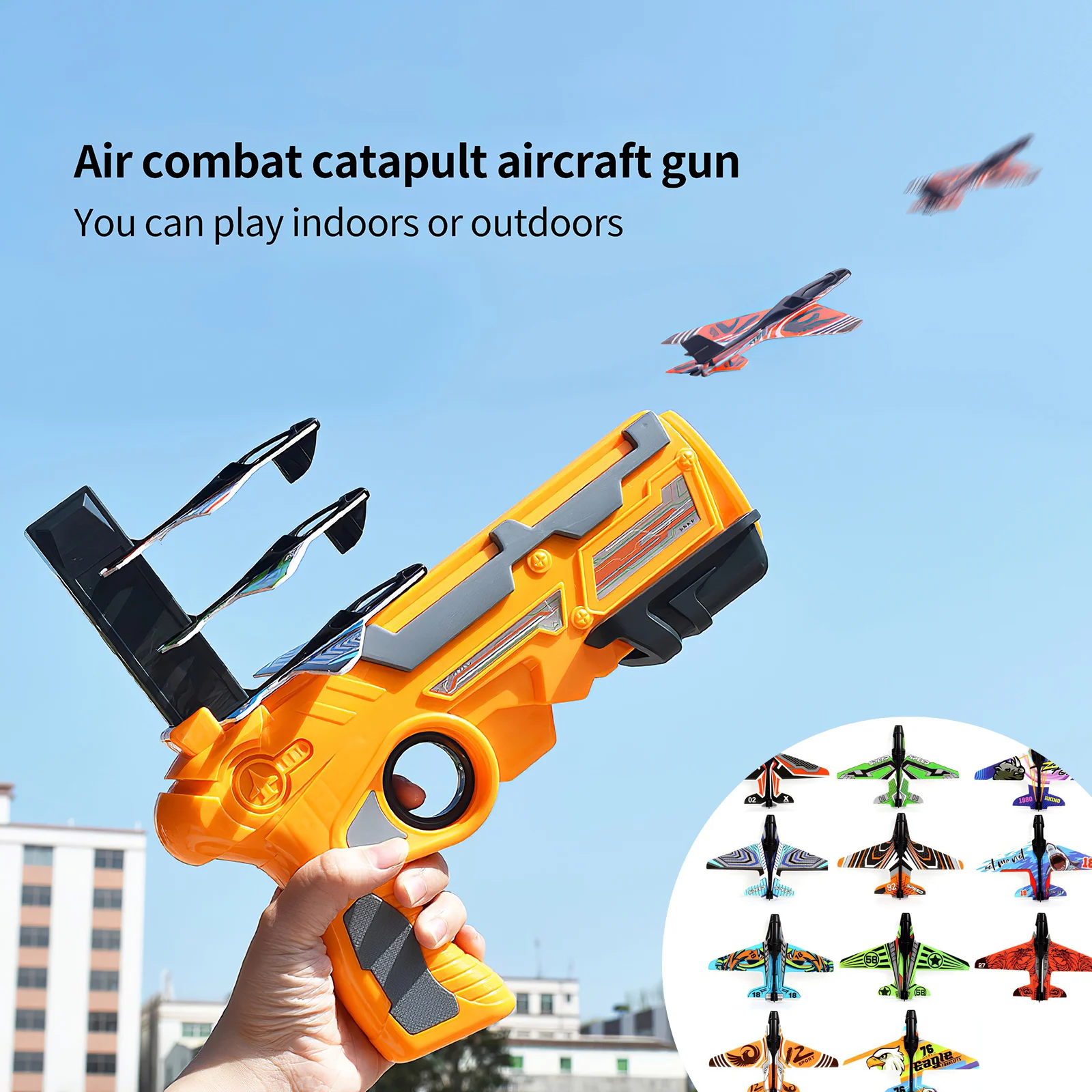 

Bubble Catapult Plane Accessories For One-click Ejection Toy Gun Foam Airplane Model Random Color Aircraft Kids Toys Gift
