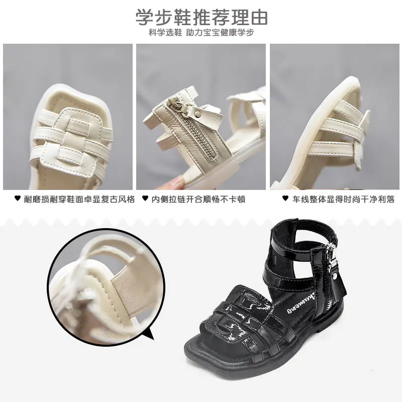 

Sandals Girls Shoes Chaussures Fille Summer 2021 New Baby Princess Shoes Zapatos Frozen Fashion Children Roman Style