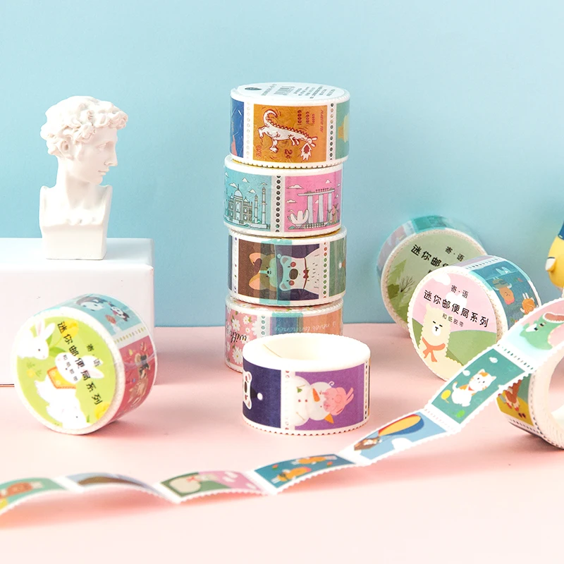 Винтажная серия штампов декоративная клейкая лента с изображением мультяшных