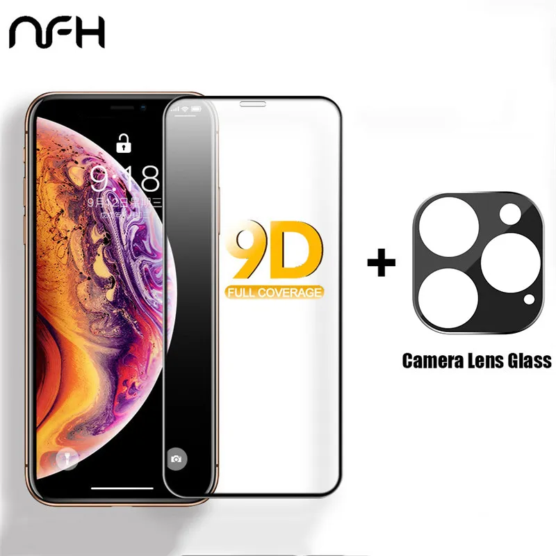2 пары в упаковке 1 защитный Стекло для iPhone 11 Pro Камера Экран протектор пленочная