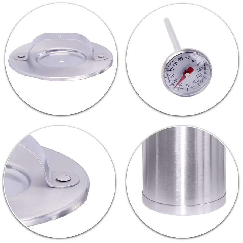 Кастрюля для приготовления ветчины из нержавеющей стали пресс с термометром