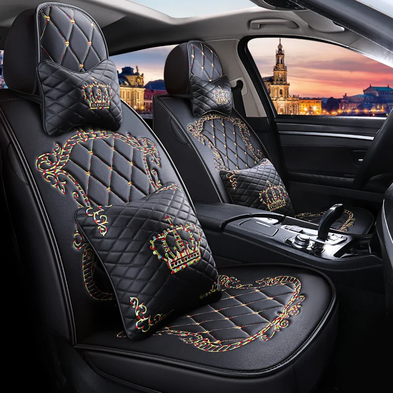 Универсальные автомобильные чехлы на сиденья для Toyota Corolla Camry Rav4 Auris Prius Yalis Avensis SUV