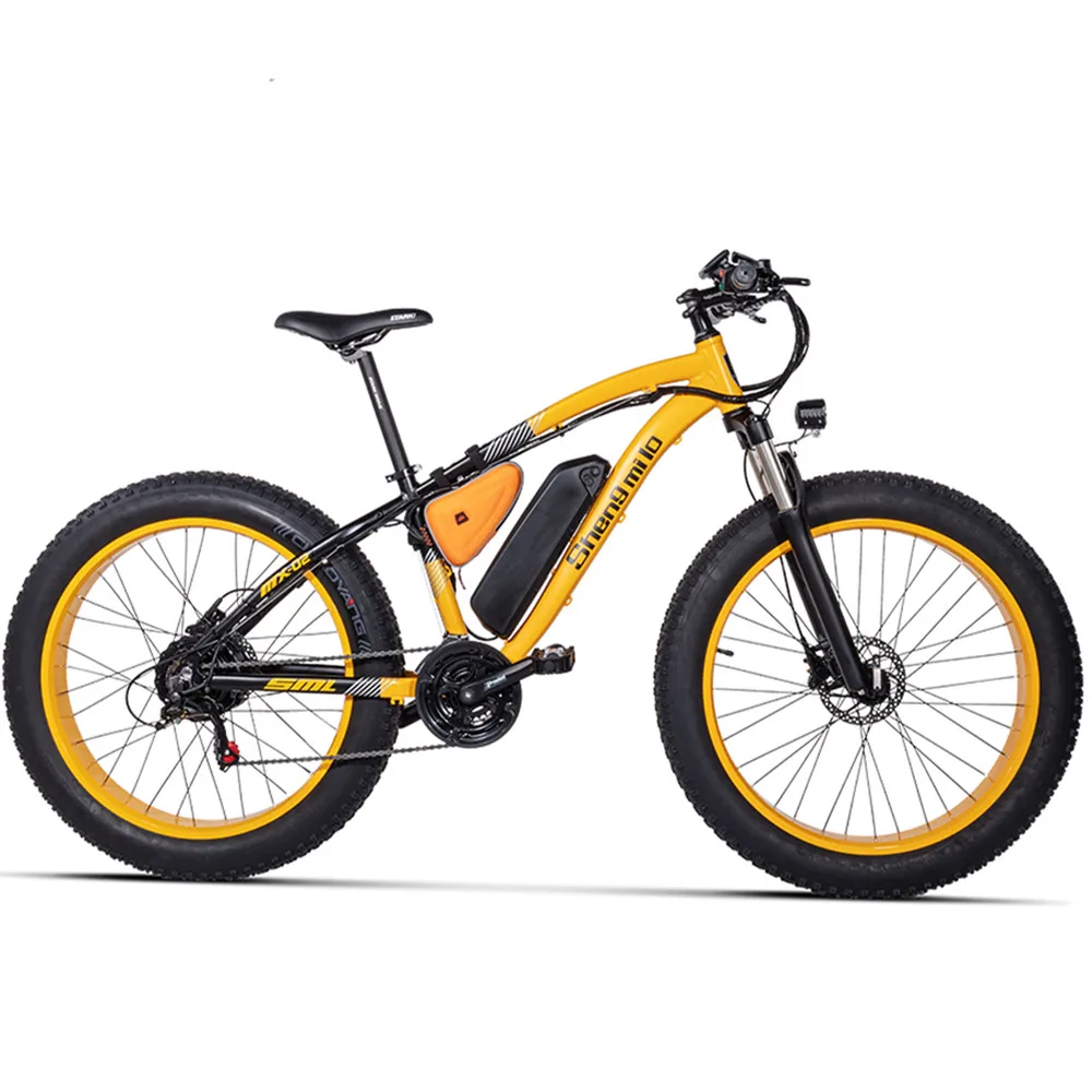 Мощный электрический велосипед с двумя колесами Электрический 48v 500w большая шина