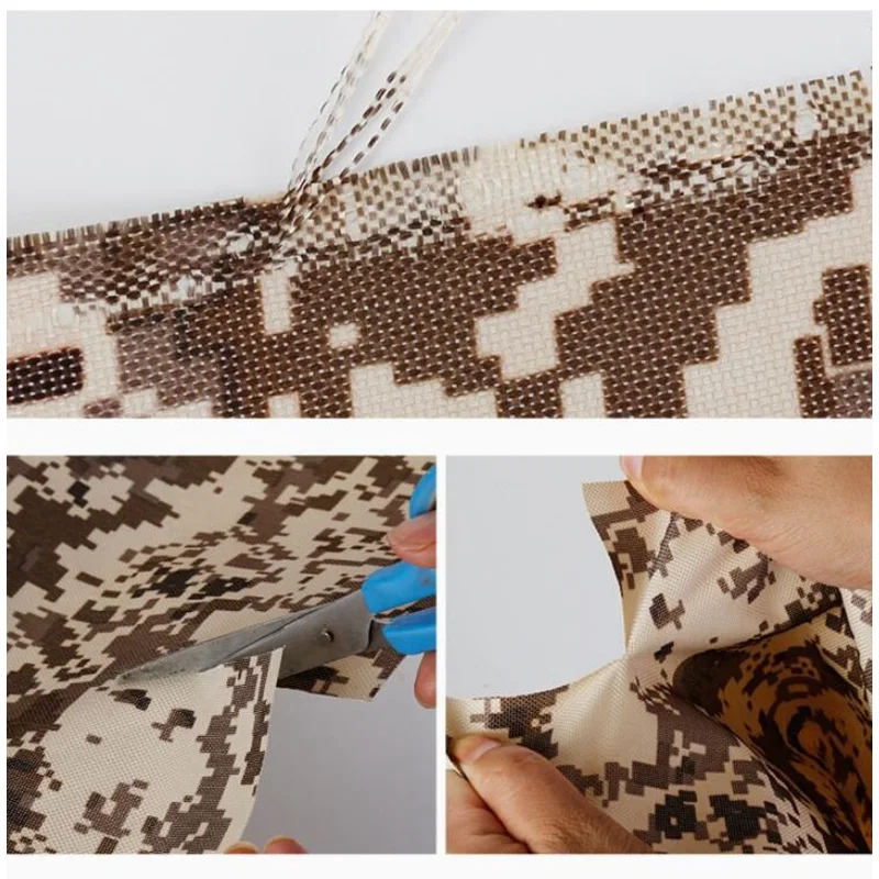 Толстый Камуфляжный песочный брезент толщиной 0 35 мм Непромокаемая ткань уличная