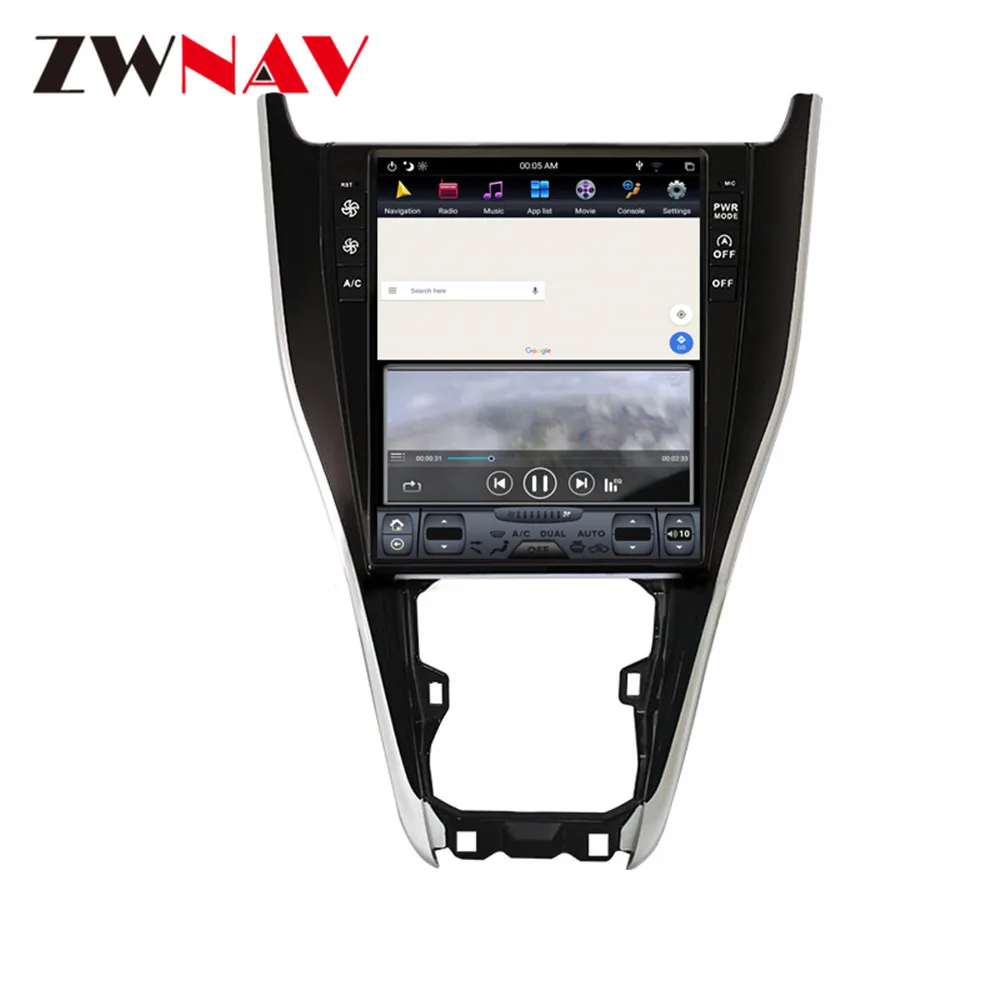 DSP ips вертикальный экран 12,1 ''Tesla стиль Android 9,0 автомобильный dvd плеер с gps-навигатором для toyota harrier 2013+ стерео Мультимедиа Радио