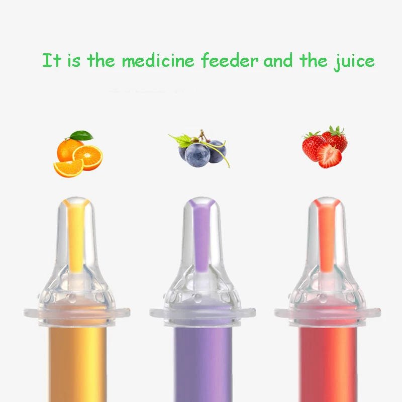

2021newBaby smart medicine dispenser Needle Feeder Squeeze Medicine Dropper Dispenser Transparent Pacifier Kids Feeding Utensils