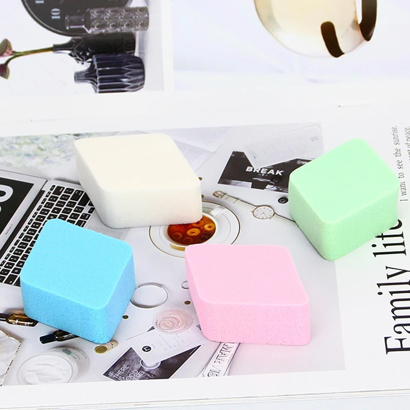 Новинка 4 шт./лот ромбовидная губка для лица очищающие косметические спонжи