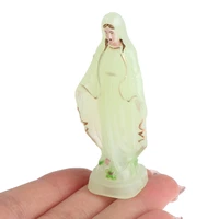 small catholic mary statue madonna handmade virgin mary statue jesus desktop home decorative ornaments 6 5cm 1pc