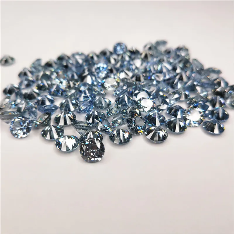106 blue Spinel 1 мм-10 мм AAA зеленый cz& nano драгоценный камень голубой цвет cz нано камень Заводская цена 1000 шт - Цвет: 106 blue Spinel