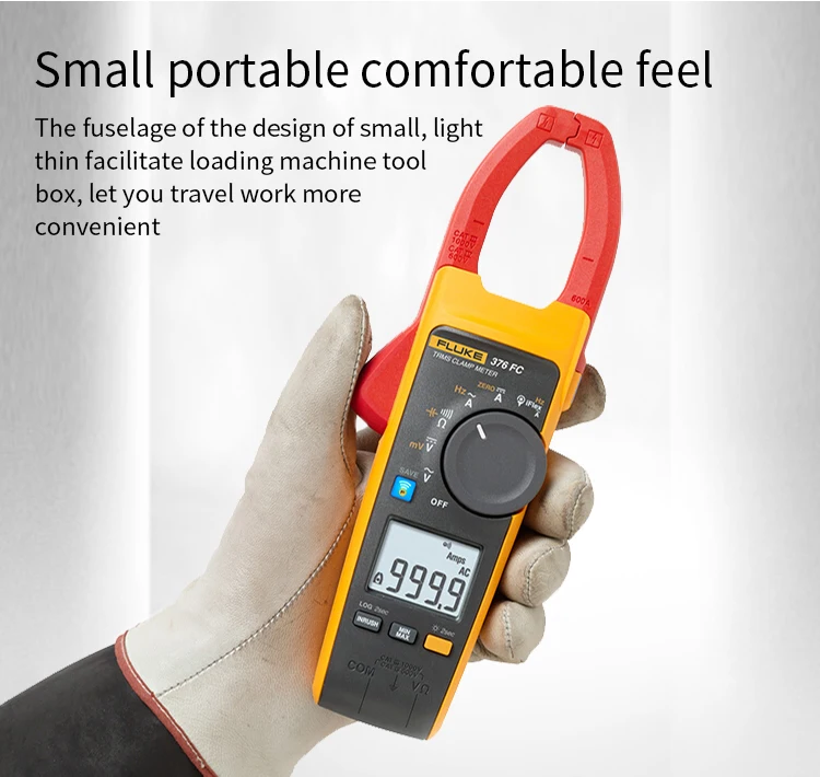 Fluke 376 FC True RMS 1000A AC/DC клещи с iFlex 2500A AC с нист-отслеживаемым сертификатом калибровки Fluke 376-FC
