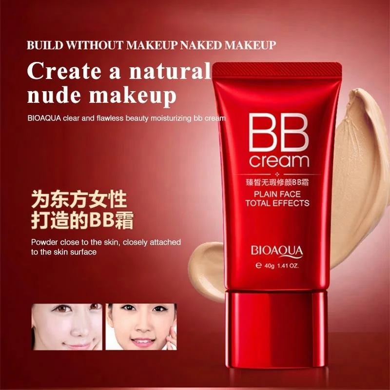 

/ BIOAQUA Cover BB Cream for Skin Care Concealer Smooth Moisturizing Whitening Compact Foundation Makeup(Natural color)