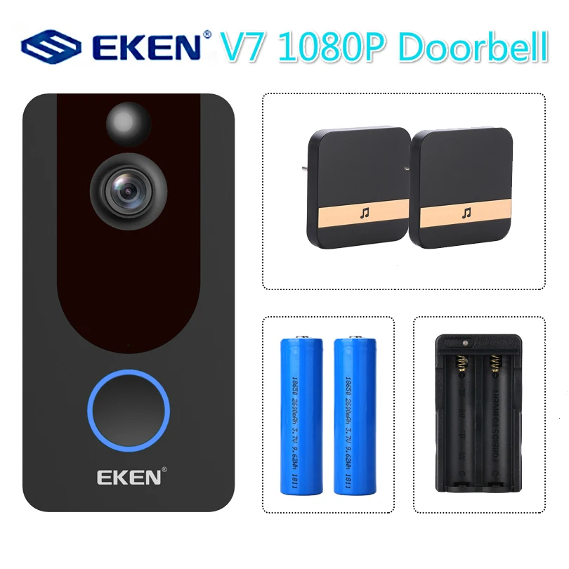 V7 Smart Ip 1080P Video Intercom Wifi Video Deurtelefoon Deurbel Camera Voor Appartementen Ir Alarm Draadloze Beveiliging camera