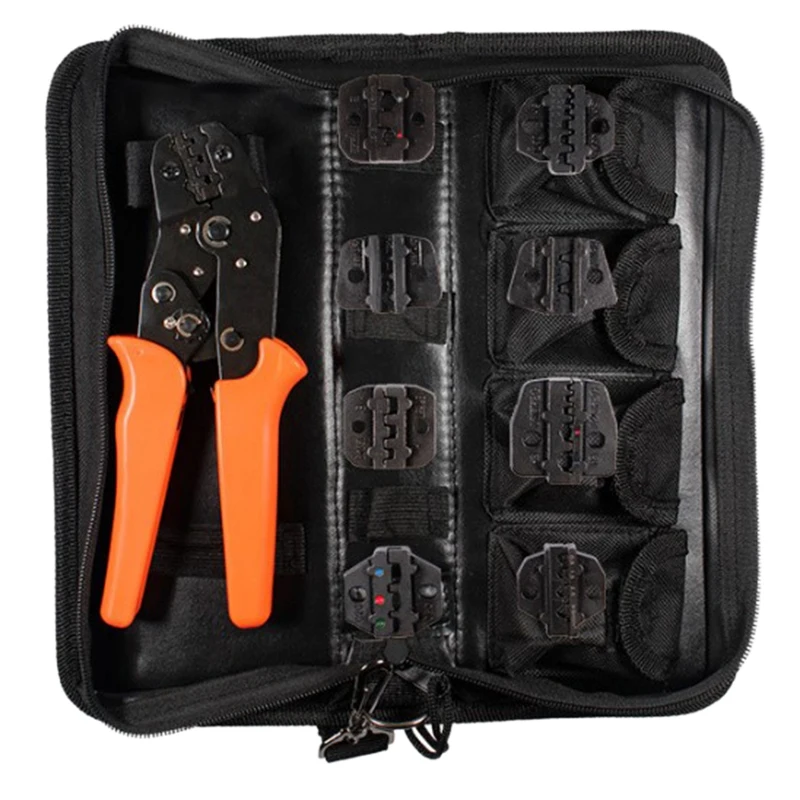 Crimping Tool Set SN-48B 8-Jaw Kit for Tube / Insulated Terminal Electric Clamping Tool
