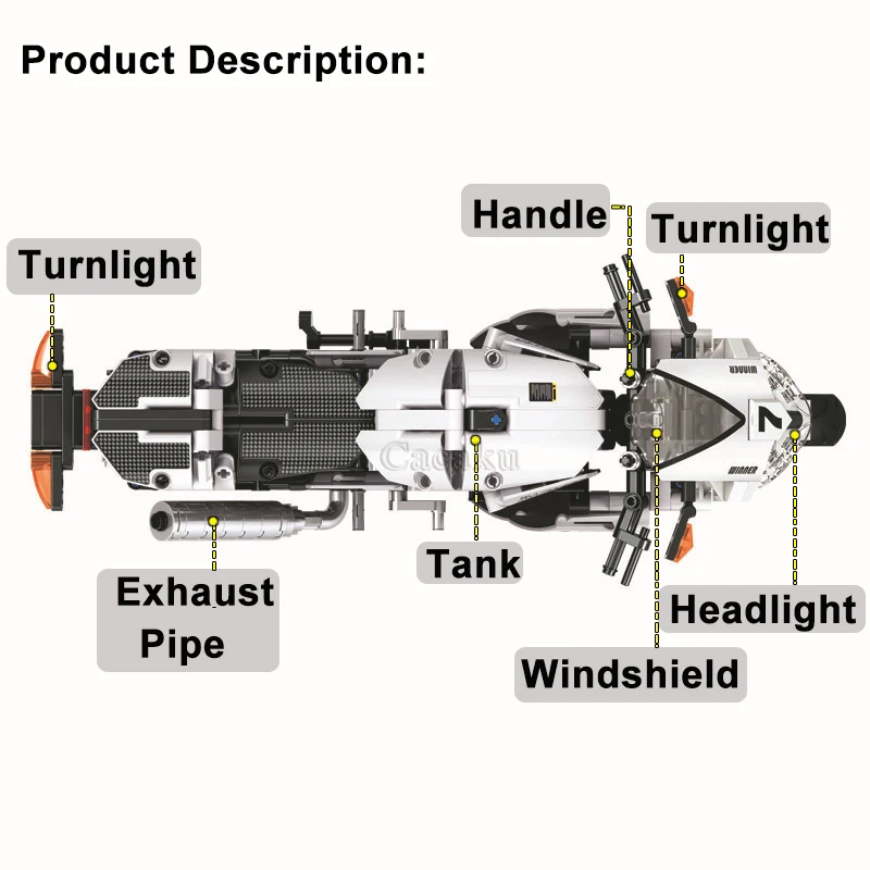 716 шт. кирпичи для мотокросса езды на мотоцикле набор модель строительные блоки