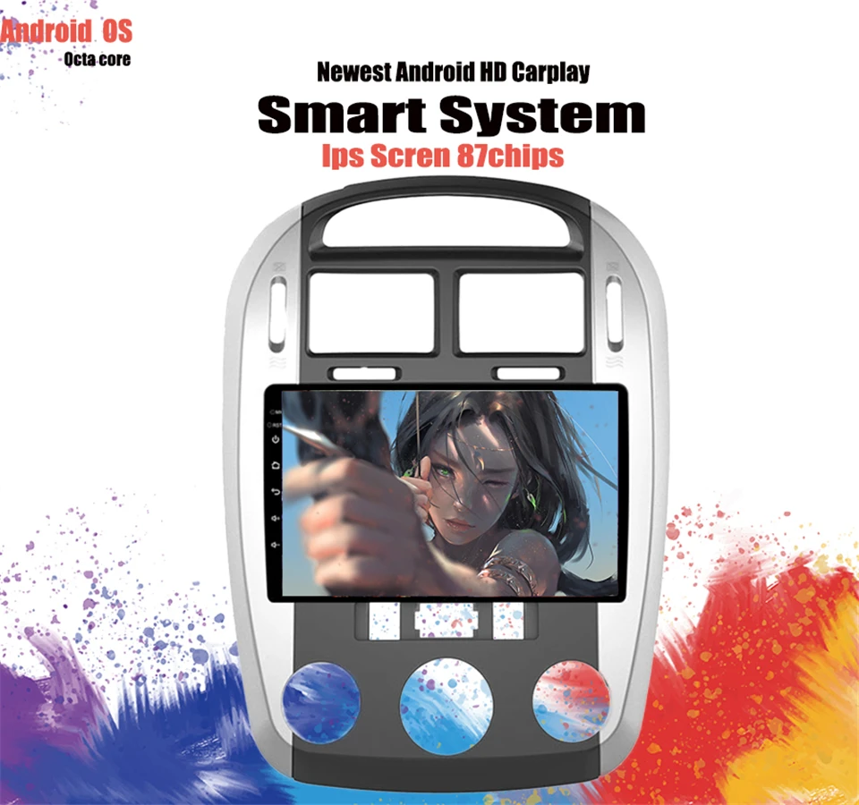 9 дюймов 8 ядер Android 10 128 ГБ Автомобильный мультимедийный стерео плеер для kia Cerato 2008