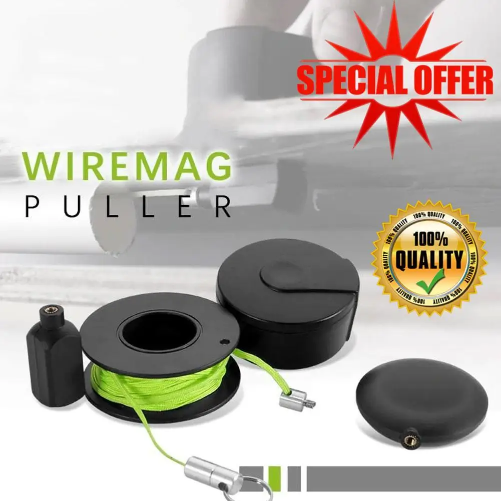 

Mintiml Magnetic Threader Professional Zezzo Wiremag Puller Wire Cable Running Puller Device Easy Use Tool Wire Cable Run Device