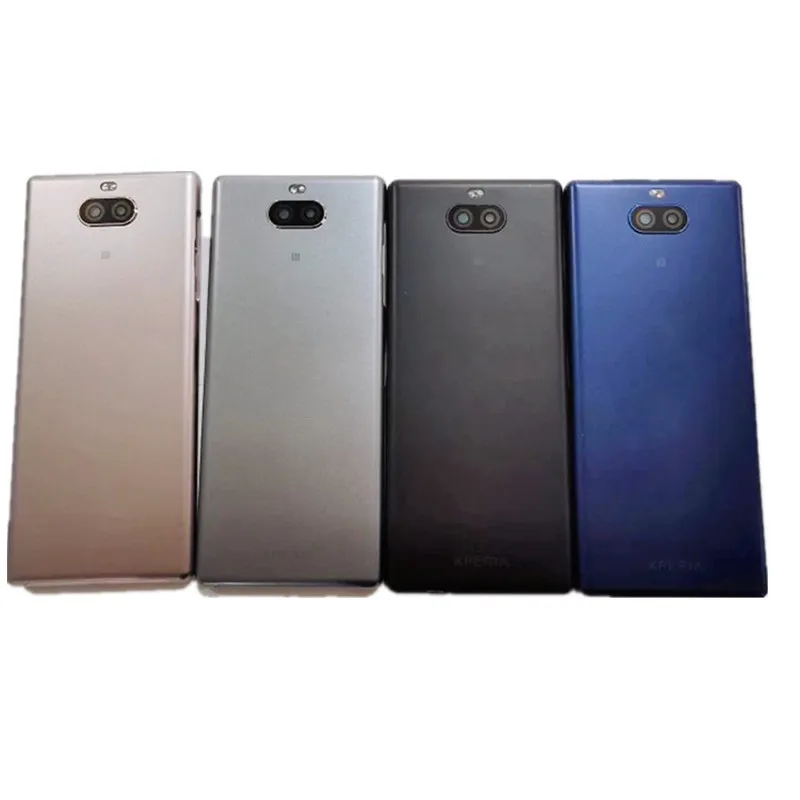 

Back Cover For Sony Xperia 10 Xperia10 Housing Battery Door Repair Phone Replace Rear Case + Logo Camera Lens
