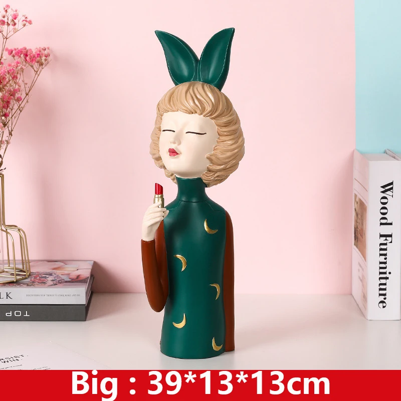 

Decorative Figurine Miniature,Home Table Decor,3D Girls,Statue,Creative Sculpture,Living Room Desk Decoration,Modern Style