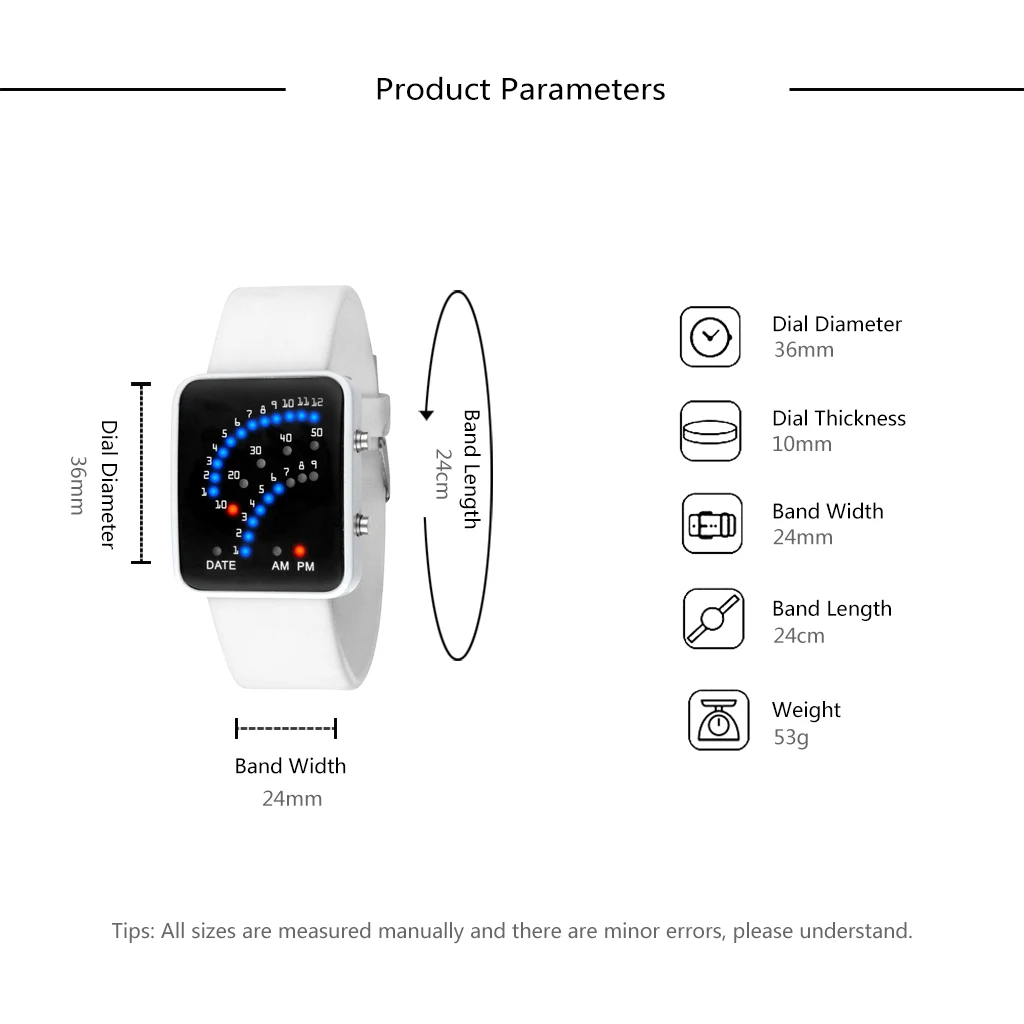 Quartz Wristwatches Men Luxury Mens Digital LED Sport Watch Men Outdoor Electronic Dress Watch Relogio Masculino Clock