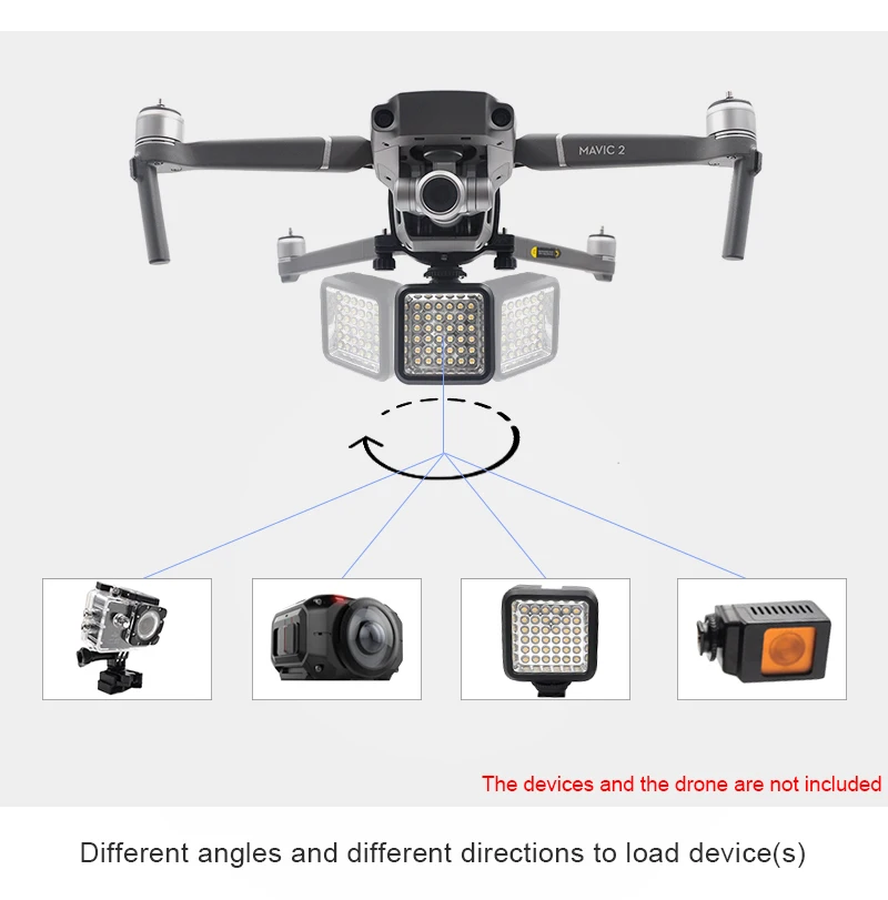 Крепление для камеры STARTRC DJI Mavic 2 pro, панорамный коннектор для камер 360 градусов, крепление для GoPro Hero 5/6/7/8, черный, для OSMO Action