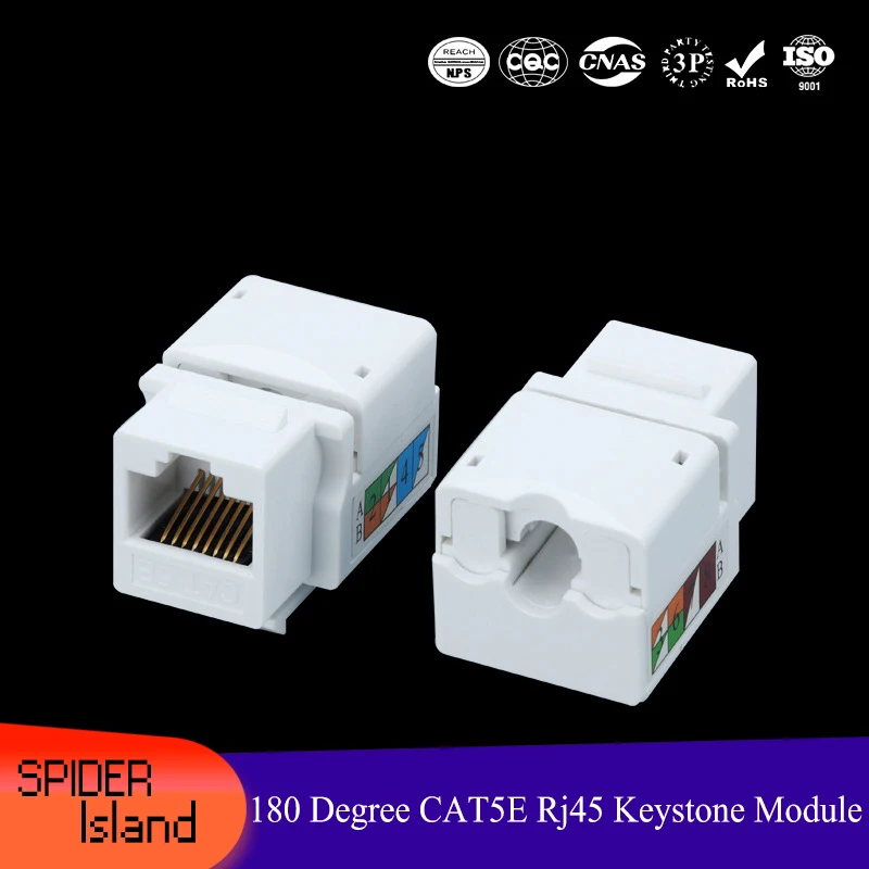 

CAT6 Network Module Connecto Cable Information Network Module Computer RJ45 Module Cat6 Keystone Jack unshielded