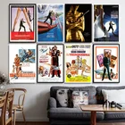 007 винтажные кино Джеймс группы плакаты и принты настенное искусство холст живопись картины горячий современный стиль эстетика декор комнаты Куадрос