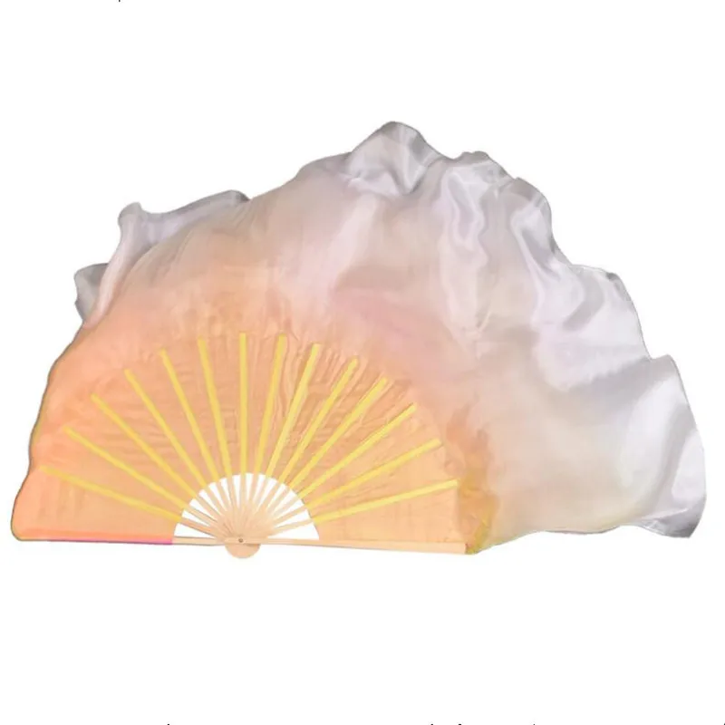 Пара вуаль из натурального шелка (1L+1R) для женщин бамбуковая короткая танца