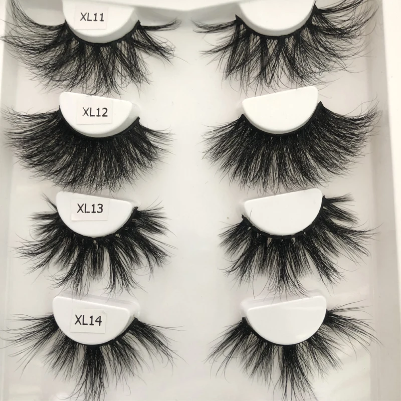 

Mink Eyelashes 30mm Lashes Fluffy Messy 3D False Eyelash Dramatic Long Natural Makeup Mink Lashes