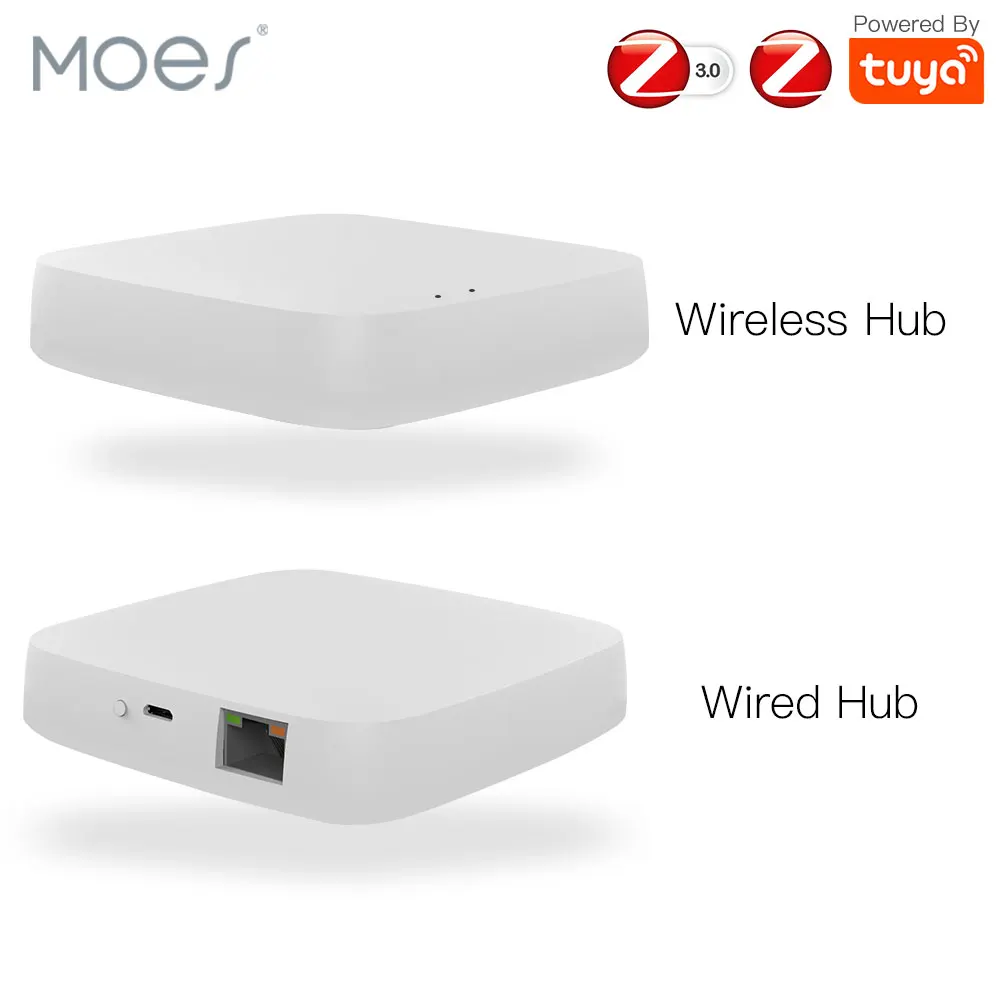 Умный шлюз Tuya ZigBee 3,0, хаб для умного дома, мост Smart Life APP, беспроводной пульт дистанционного управления, работает с Alexa Google Home - изображение