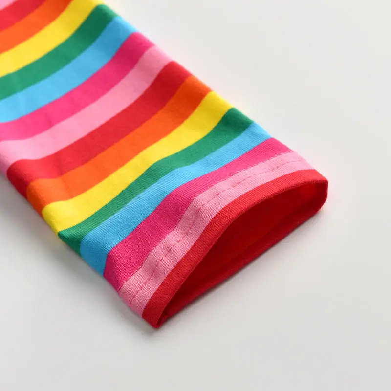 Dxton Long Sleeve Girls Dress 2019 Winter Children Costume Sequin Butterfly Striped Casual Dresses Christmas Baby Clothes | Детская