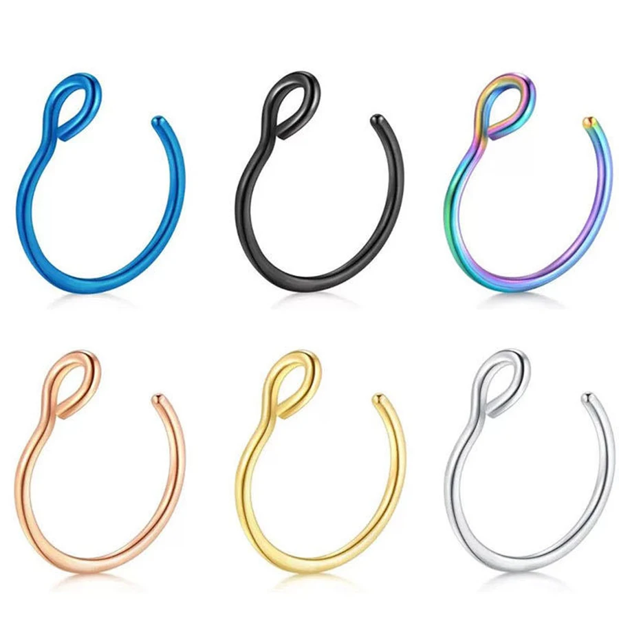 

Ear clips, nose clips, fishing hooks, ear clips, hypoallergenic C type non-piercing ear clips, human body piercing accessories